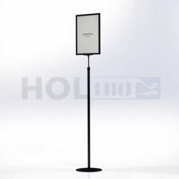 MAXiPOP Short Fixed Stand FLEXiFRAME aluminium floor display