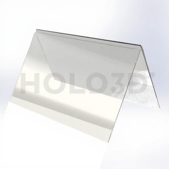 Stack Card promotional display holder retail shelf 75mm x 210mm clear plastic
